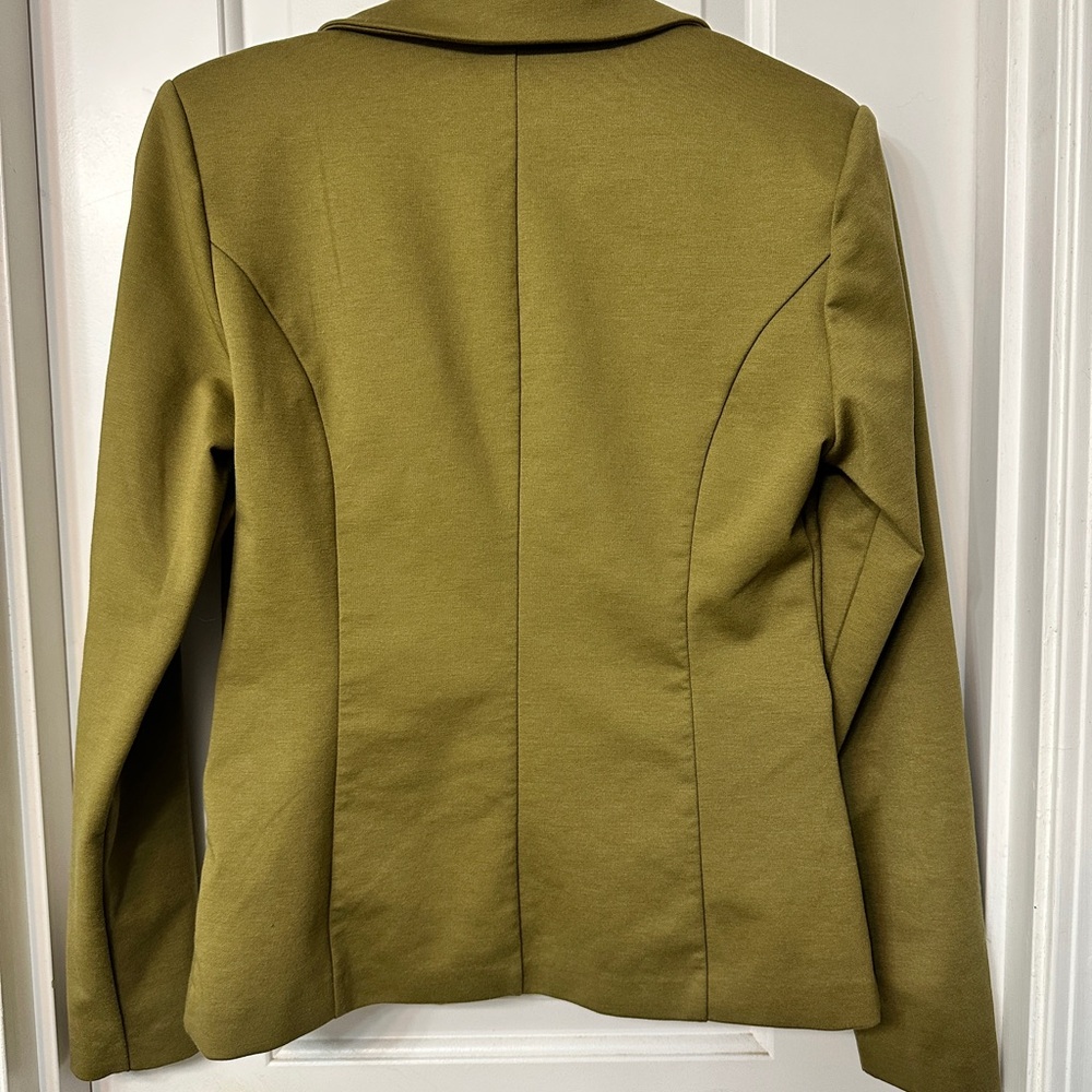 Olive Green Women's Blazer - Picture 3 of 5